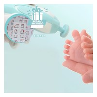 Cortador Infantil de Uña para Bebe Celeste Practico Y+Regalo Sticker